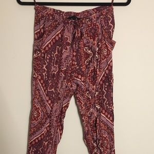 Olivaceous women's boho pants.